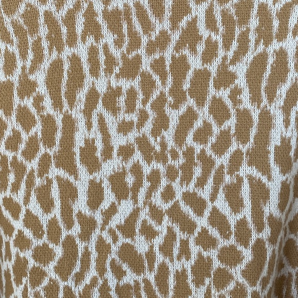 LOFT Animal Print Turtle Neck Sweater - Picture 2 of 4